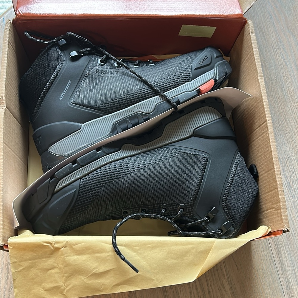 Brunt (Ryng) Black Men's Work Boots - Picture 4 of 4